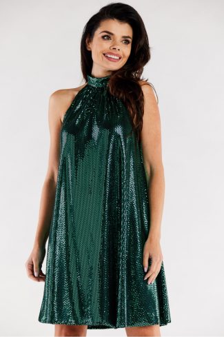 green Evening dress model 174325 awama