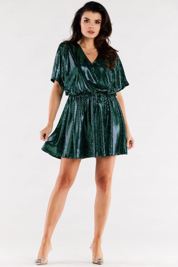 green Evening dress model 174332 awama