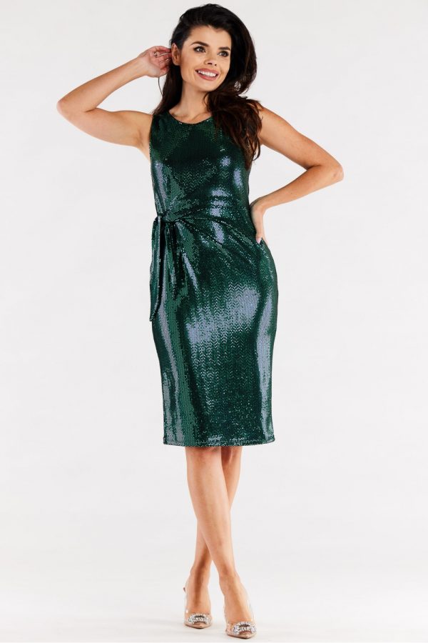 green Evening dress model 174335 awama