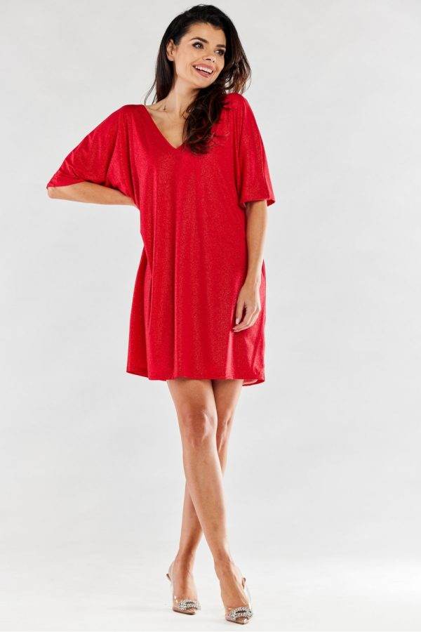 red Evening dress model 174338 awama