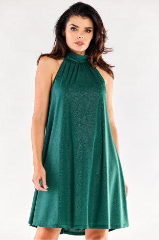 green Evening dress model 174342 awama
