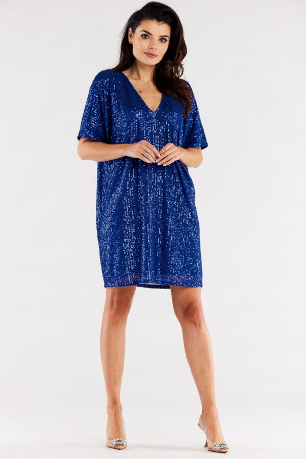 blue Evening dress model 174352 awama