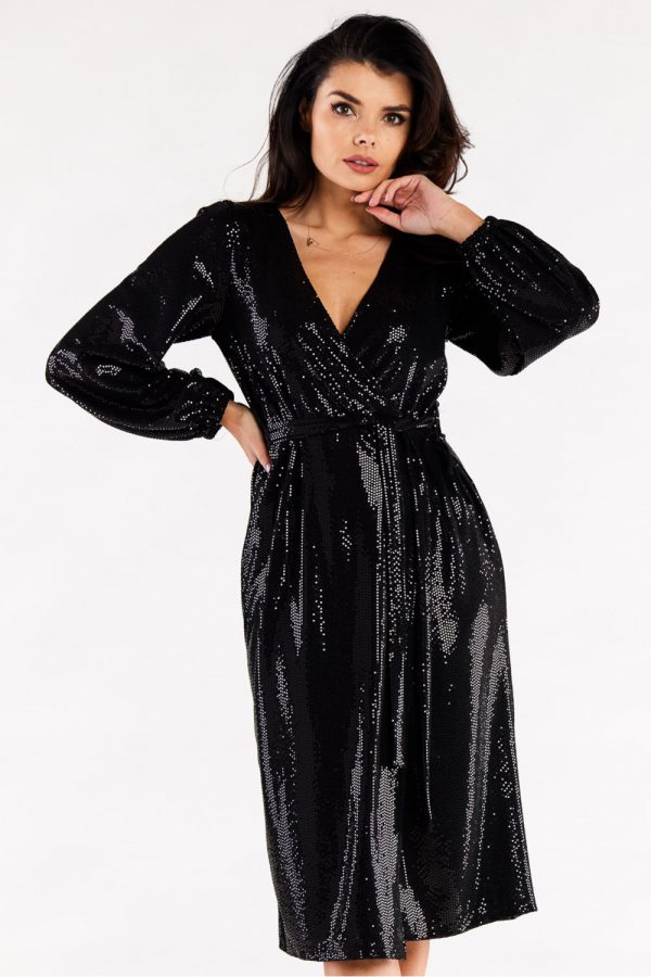 black Evening dress model 174358 awama