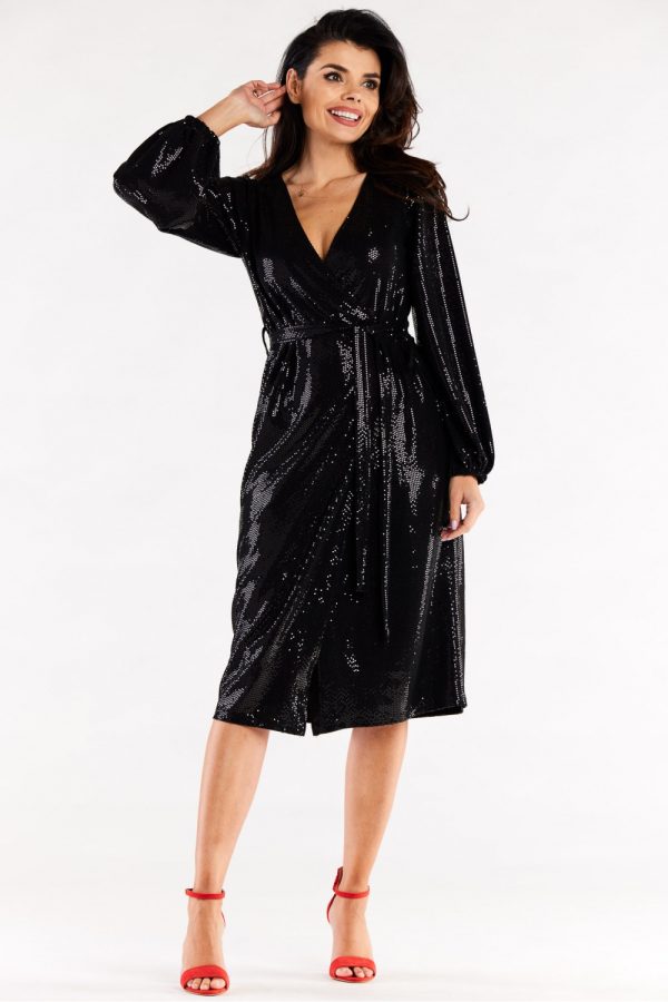 black Evening dress model 174358 awama