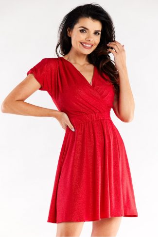 red Evening dress model 174364 awama