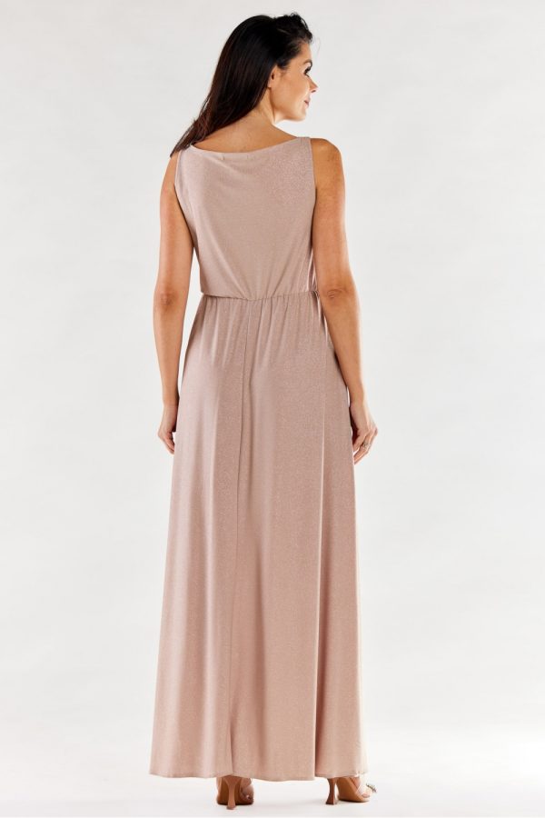beige Long dress model 174372 awama