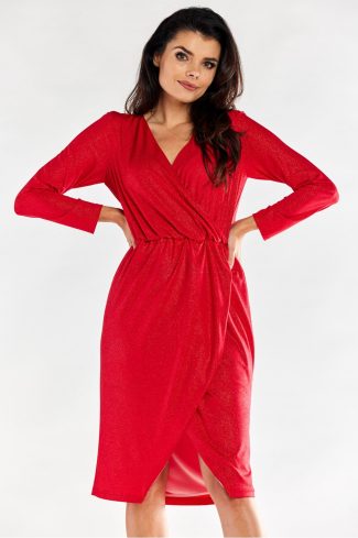 red Evening dress model 174387 awama