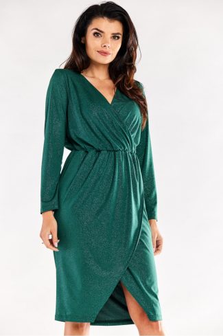 green Evening dress model 174388 awama