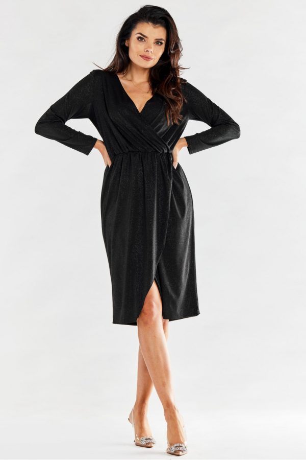 black Evening dress model 174389 awama