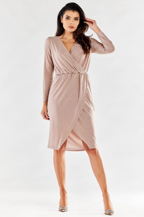 beige Evening dress model 174390 awama