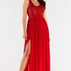 red Long dress model 174391 awama
