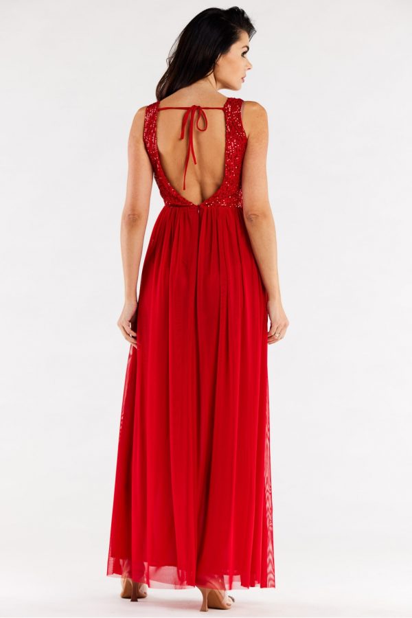 red Long dress model 174391 awama