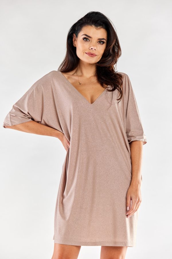 beige Evening dress model 174340 awama