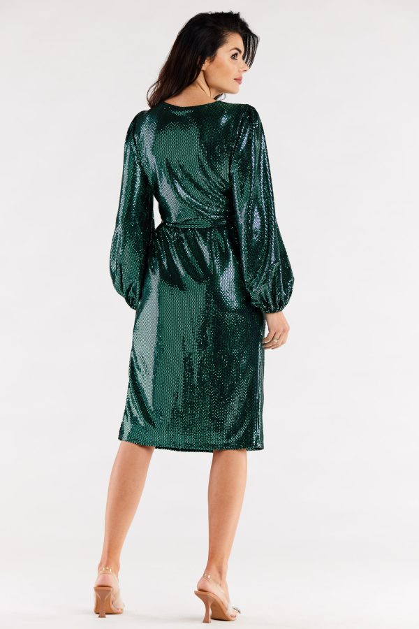 green Evening dress model 174357 awama