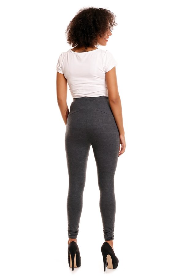 grey Maternity leggings model 174803 PeeKaBoo