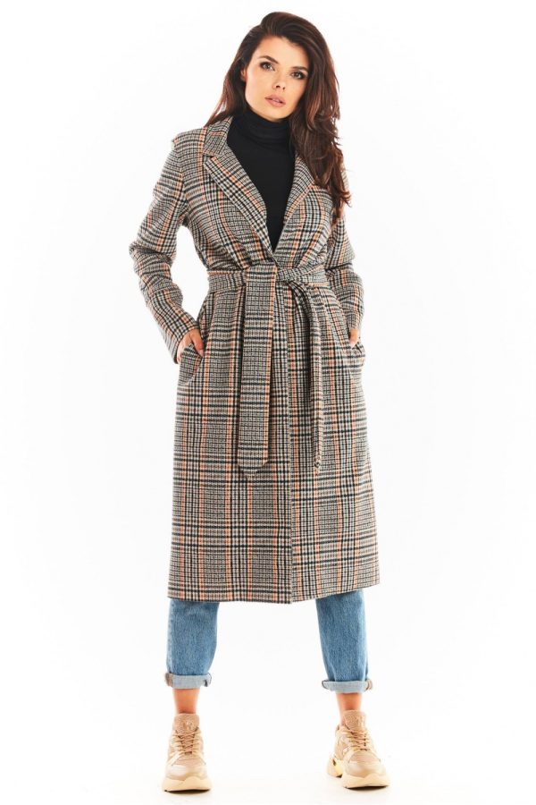 navy blue Coat model 175486 awama