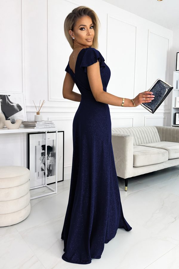 navy blue Long dress model 177888 Numoco