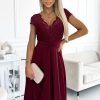 982585 red Evening dress model 181127 Numoco