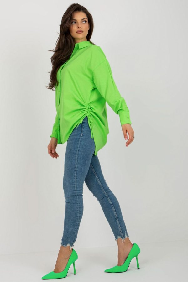 green Long sleeve shirt model 181618 Factory Price