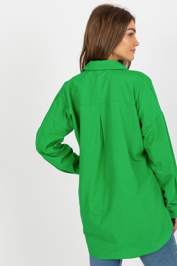 green Long sleeve shirt model 181620 Factory Price