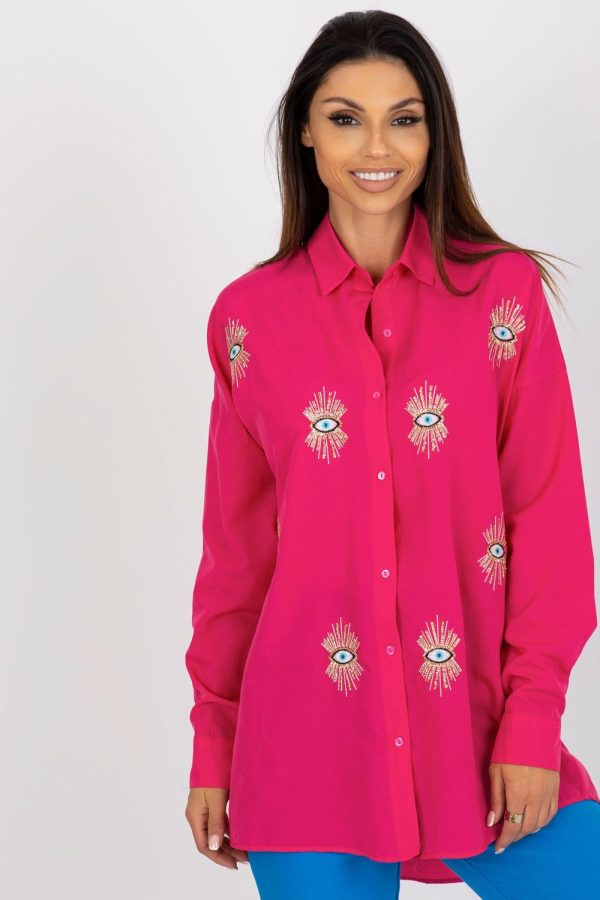 pink Long sleeve shirt model 181621 Factory Price