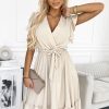 986814 beige Cocktail dress model 182490 Numoco