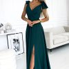 986917 green Long dress model 182530 Numoco