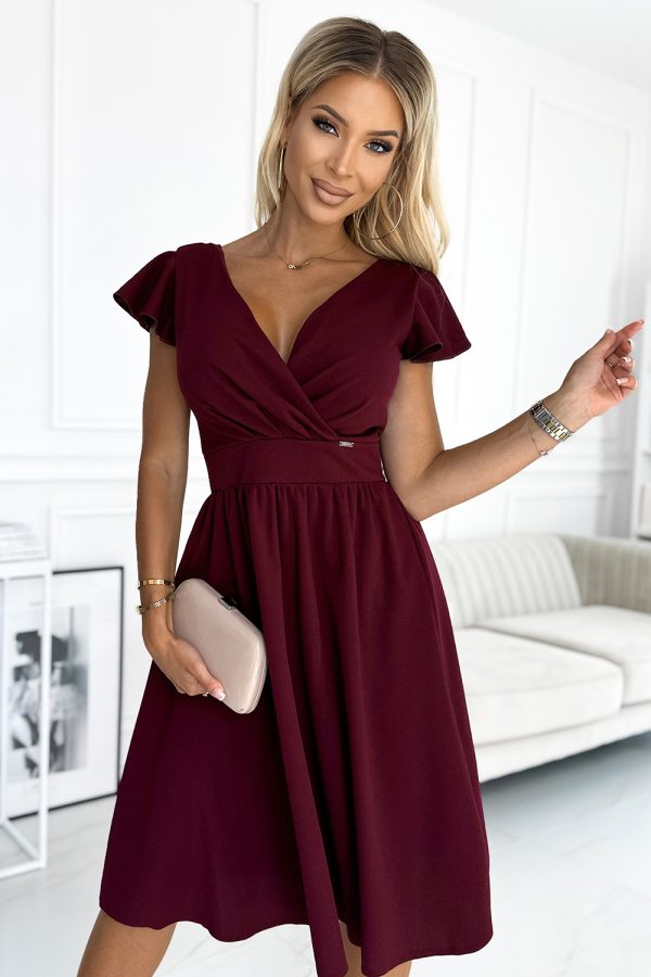 red Evening dress model 183708 Numoco