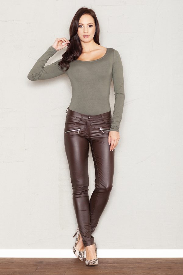 brown Women trousers model 43919 Figl