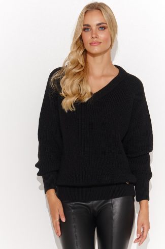 black Jumper model 184784 Makadamia