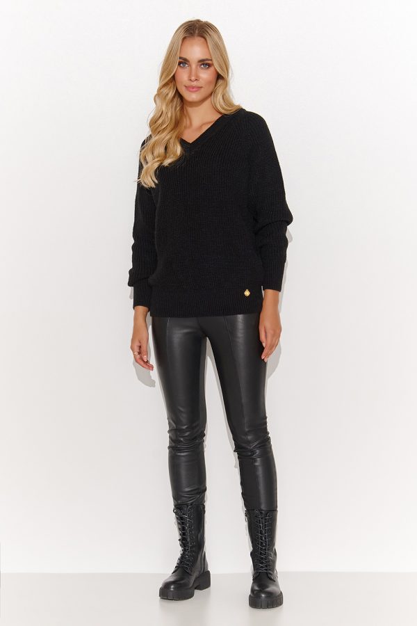 black Jumper model 184784 Makadamia