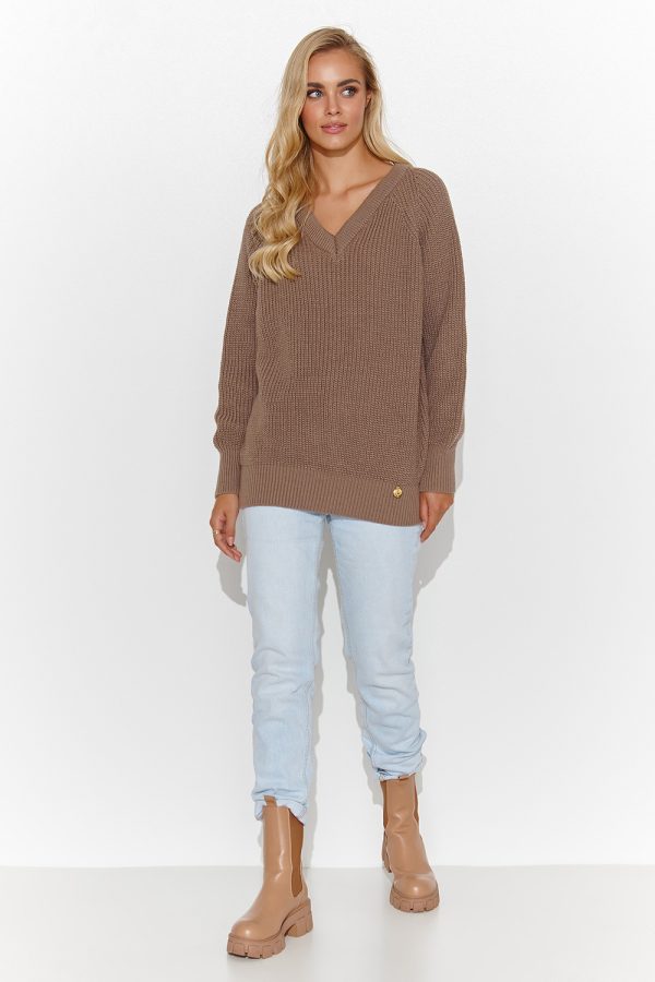 beige Jumper model 184785 Makadamia