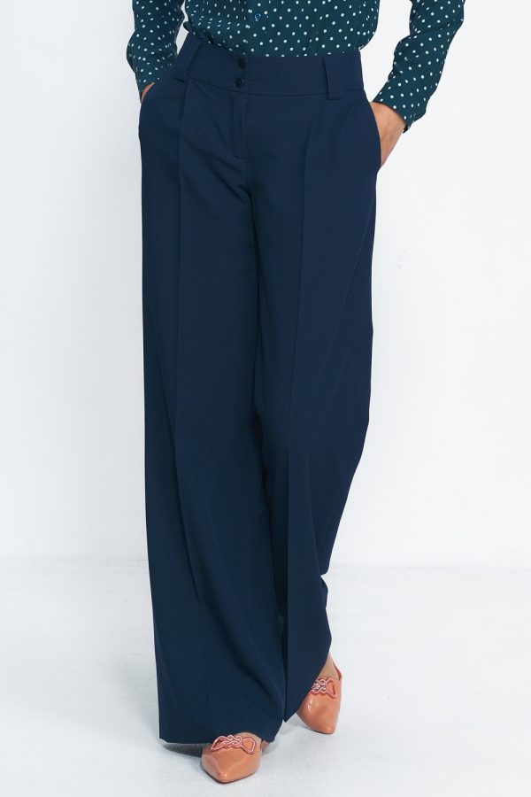 navy blue Trousers model 186118 Nife