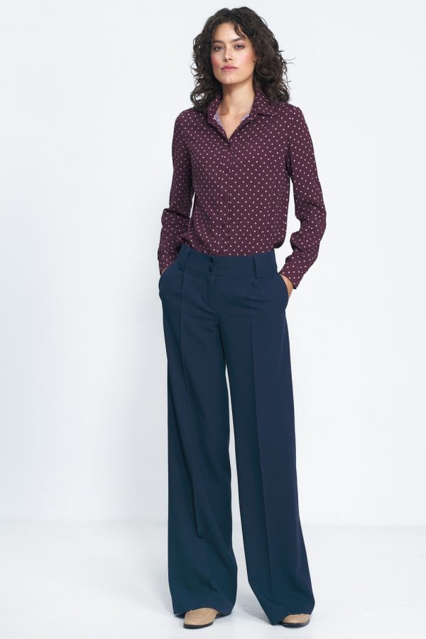 navy blue Trousers model 186118 Nife