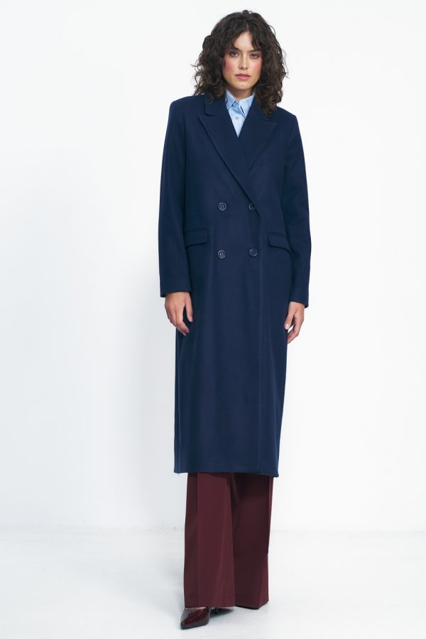 navy blue Coat model 186121 Nife