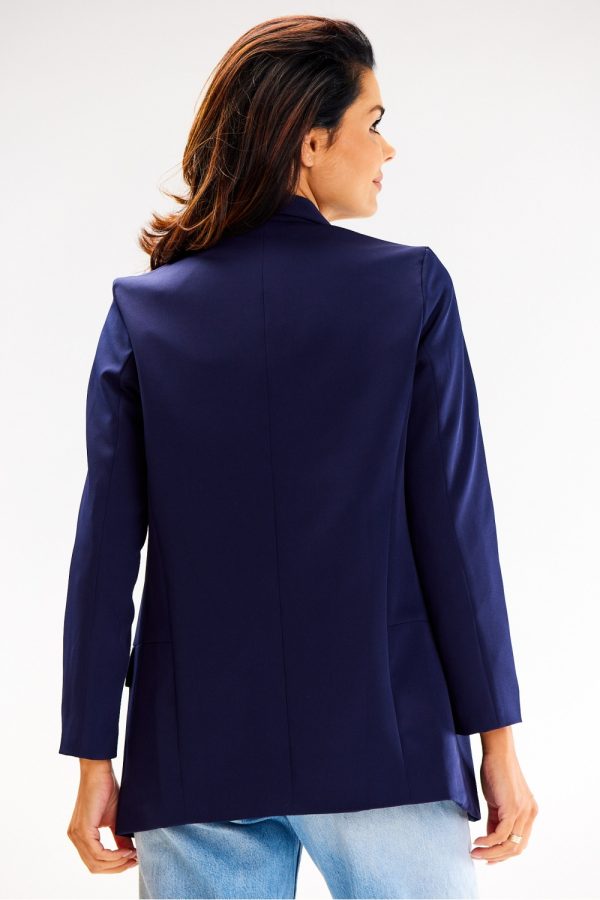navy blue Jacket model 187115 awama