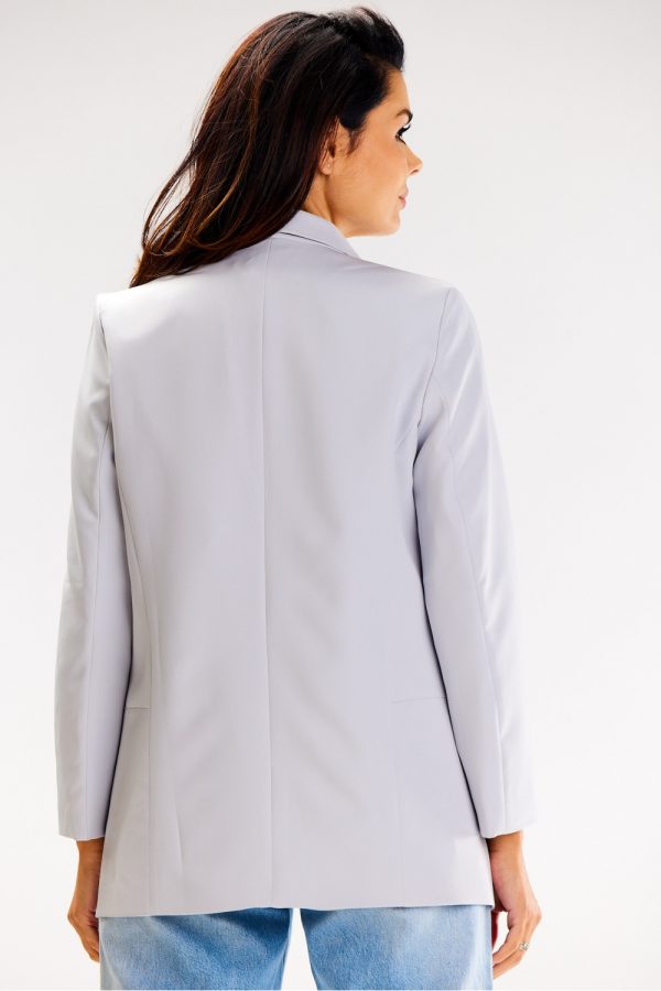 grey Jacket model 187116 awama