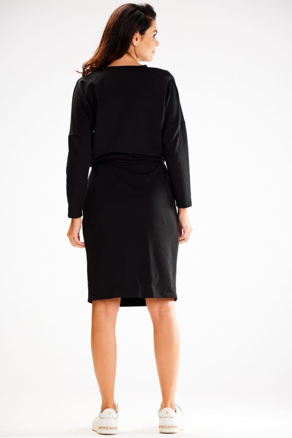 Black Daydress in Day Dresses with Cotton and Spandex