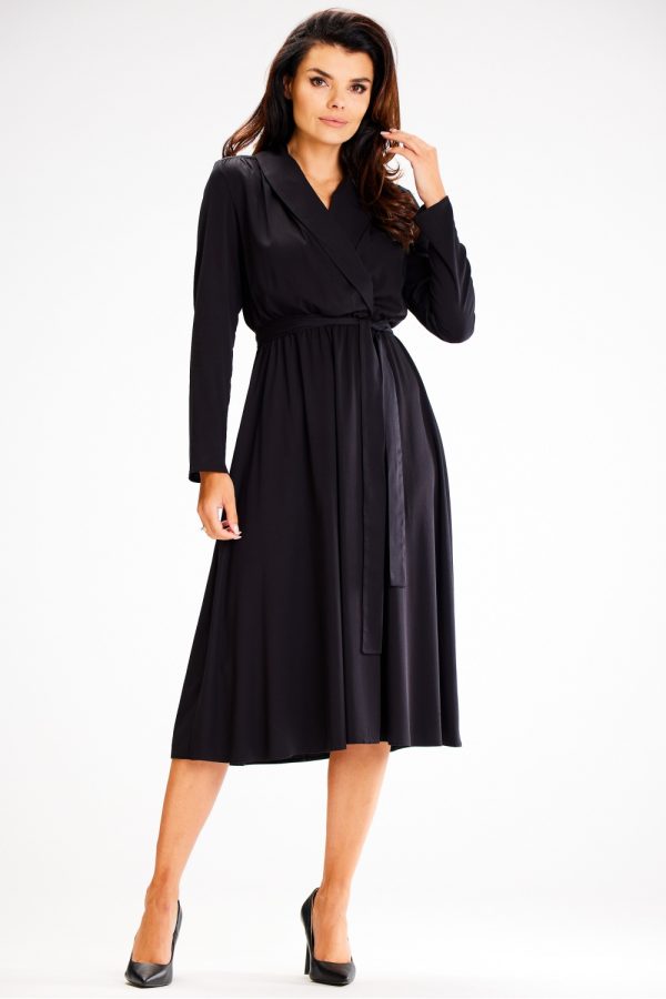 Black Daydress in Day Dresses with Spandex and Viscose