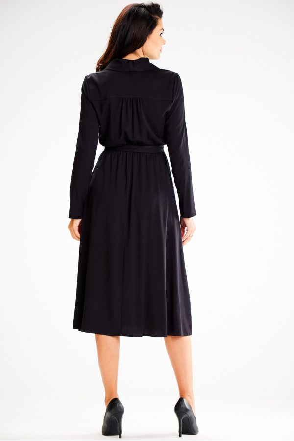 Black Daydress in Day Dresses with Spandex and Viscose