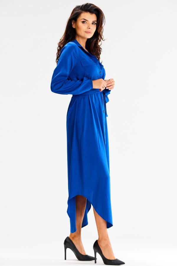 Blue Daydress in Day Dresses with Spandex and Viscose