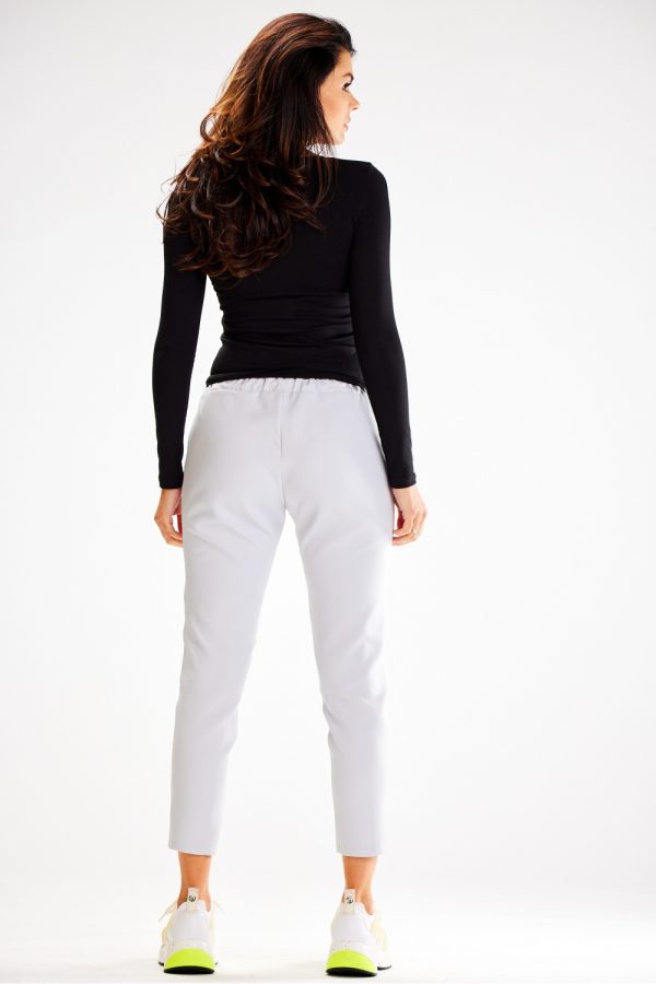 Grey Tracksuit Trousers in Pants, Trousers, Shorts with Spandex and Polyester
