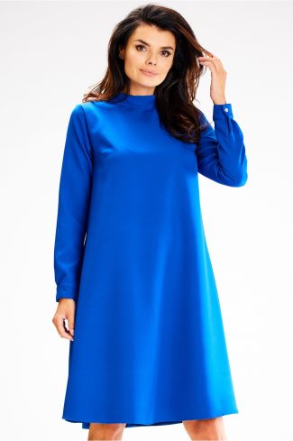 Blue Daydress in Day Dresses with Spandex and Polyester