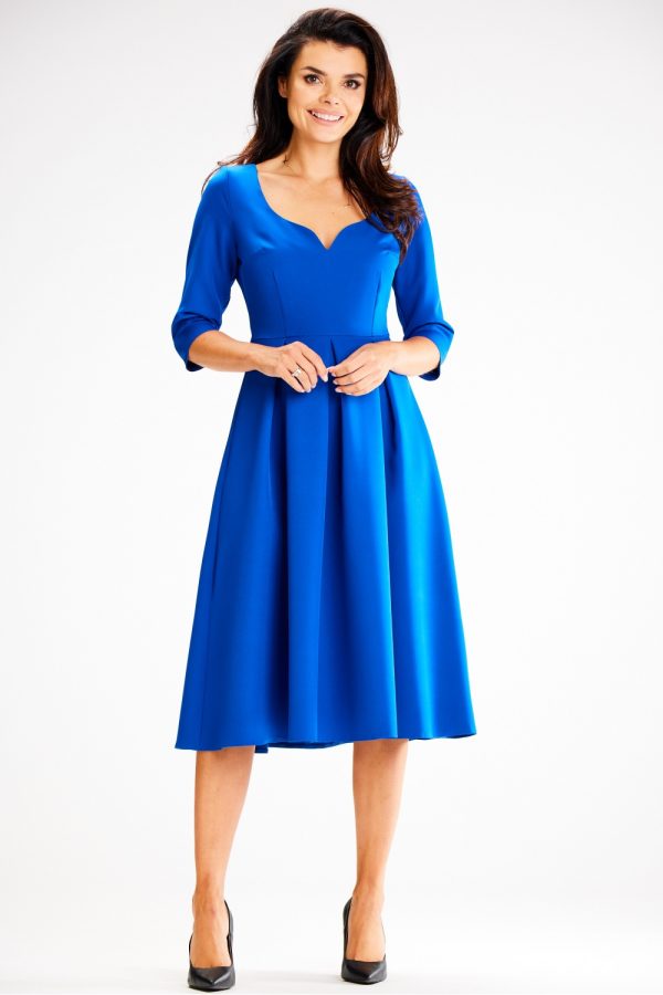 Blue Daydress in Day Dresses with Spandex and Polyester