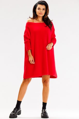 Red Long Jumper in Sweaters, Pullovers, Jumpers, Turtlenecks, Boleros, Shrugs with Nylon