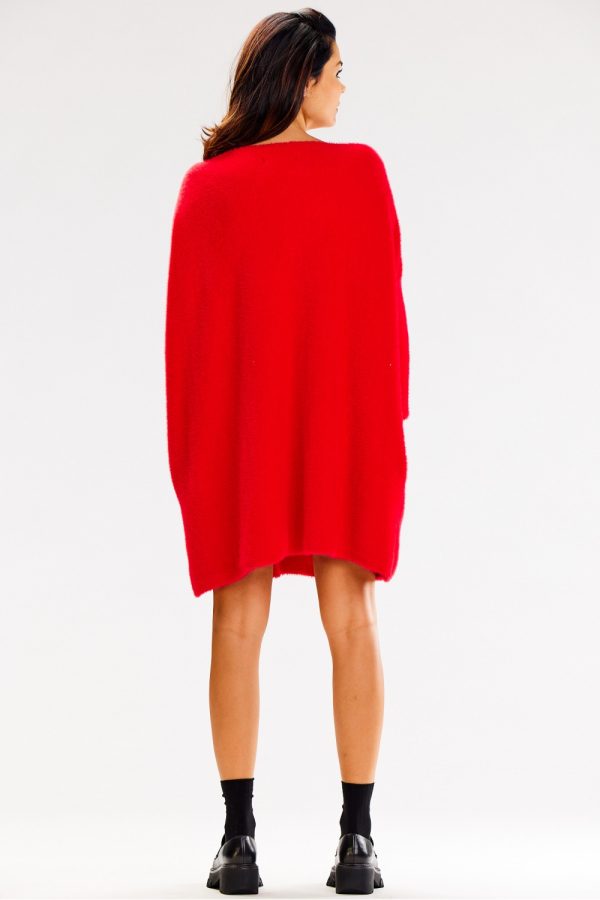 Red Long Jumper in Sweaters, Pullovers, Jumpers, Turtlenecks, Boleros, Shrugs with Nylon