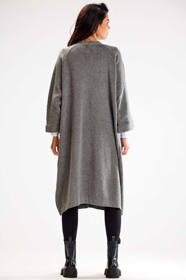 Grey Cardigan in Cardigans For Women, Ponchos with Nylon, PBT and Viscose