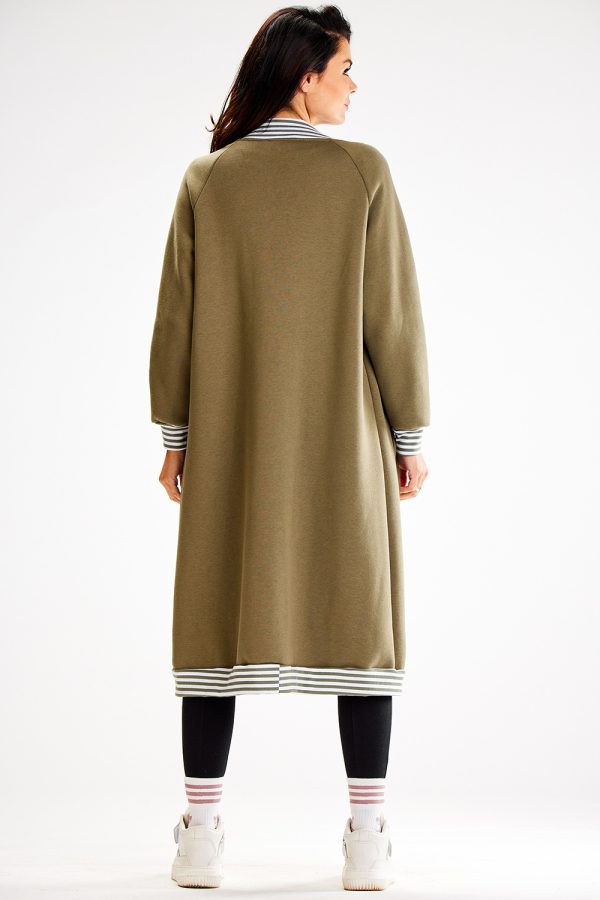 Green Sweatshirt in Sweatshirts For Women with Cotton and Spandex