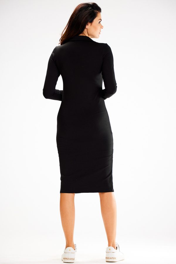Black Daydress in Day Dresses with Cotton and Spandex