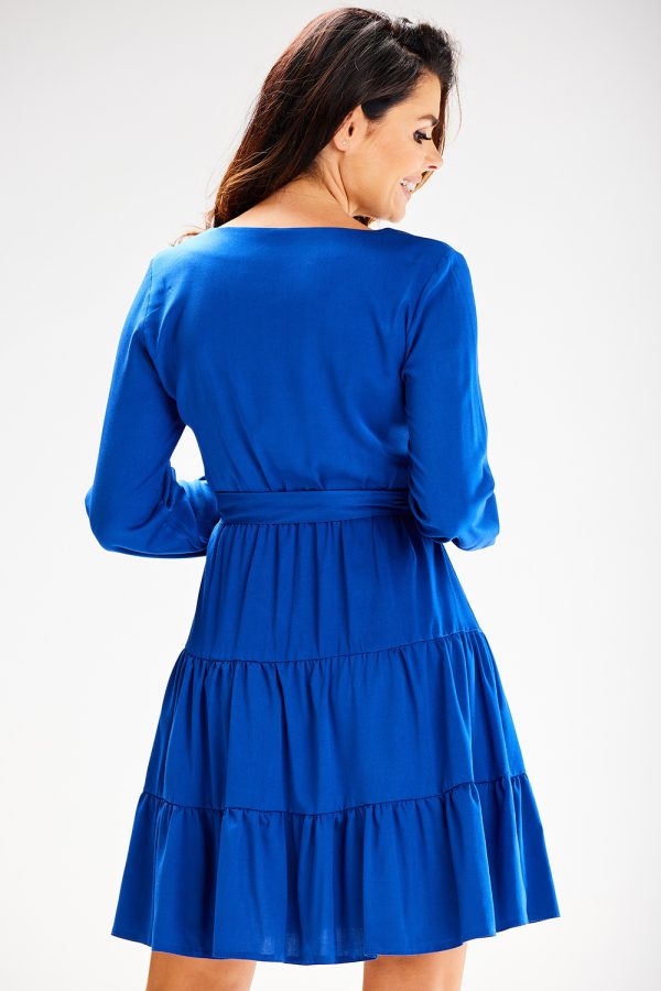 Blue Daydress in Day Dresses with Spandex and Viscose